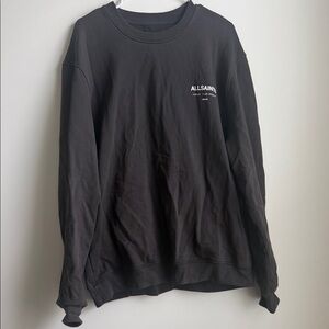 All Saints Charcoal Crewneck Sweater